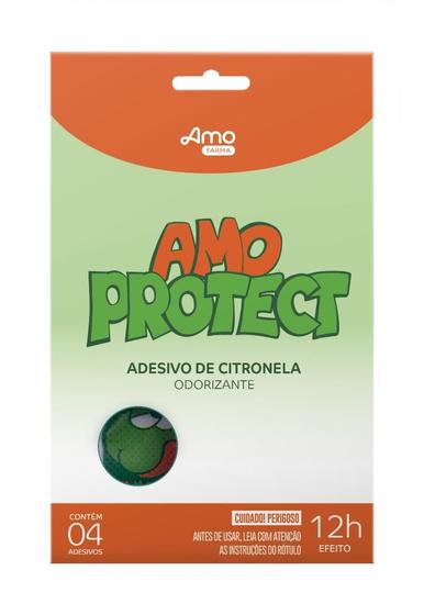 Imagem de Adesivo Repelente Infantil Amo Protect Natural Citronela 4un Amoveri Babydeas