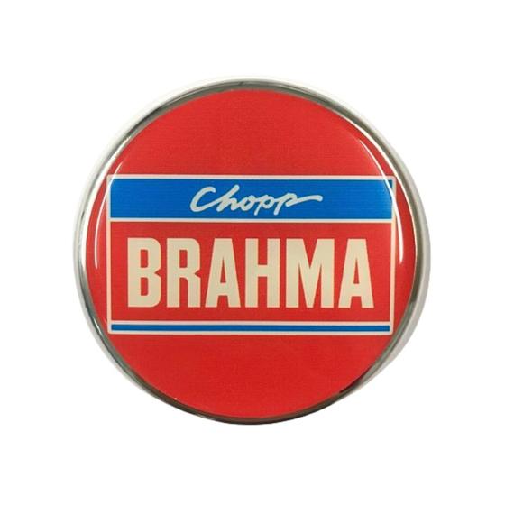 Imagem de Adesivo Resinado C/ Medalhão Para Chopeira Brahma 80mm Chopp