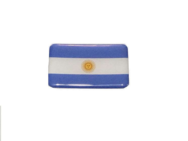 Imagem de Adesivo resinado da bandeira da Argentina 9x6 cm