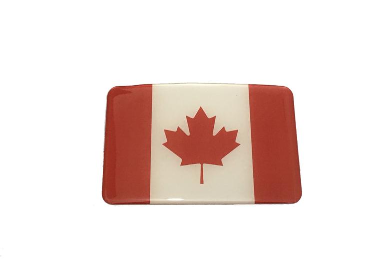 Imagem de Adesivo resinado da bandeira do Canadá 9x6 cm