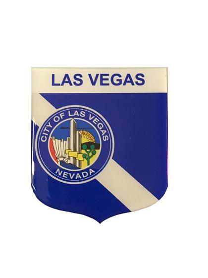 Imagem de Adesivo Resinado Em Escudo Da Bandeira De Las Vegas