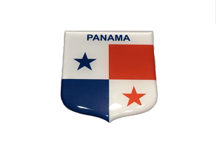 Imagem de Adesivo resinado em Escudo da bandeira do Panamá