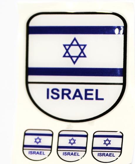 Imagem de Adesivo Resinado Escudo Israel