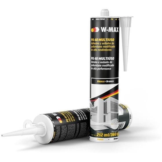 Imagem de Adesivo Selante Cola Pu40 Multiuso Branco 360G/212Ml W-Max