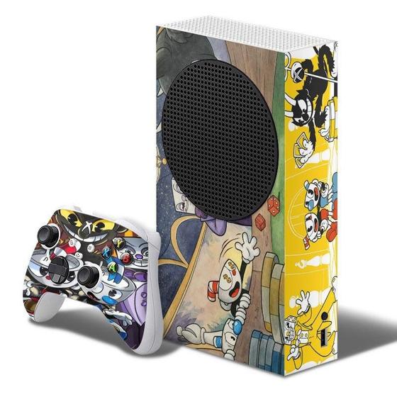 Imagem de Adesivo Skin Xbox Series S E Dois Controles Cuphead B5