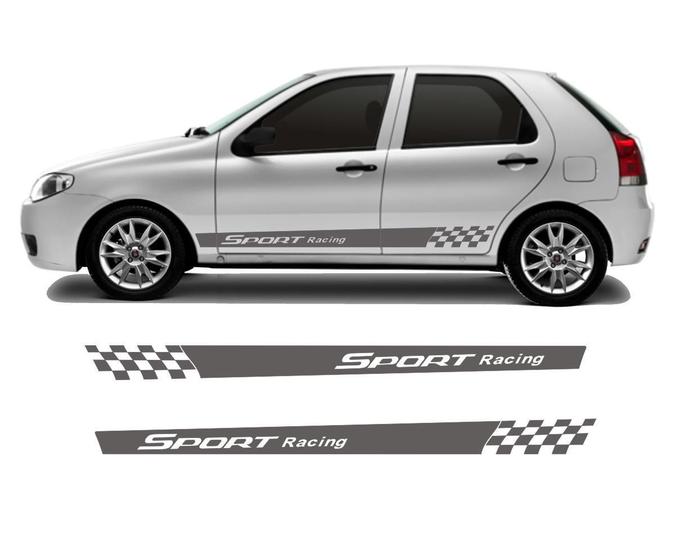 Imagem de Adesivo Sport Racing Palio 4 Portas Hatch Faixa Lateral