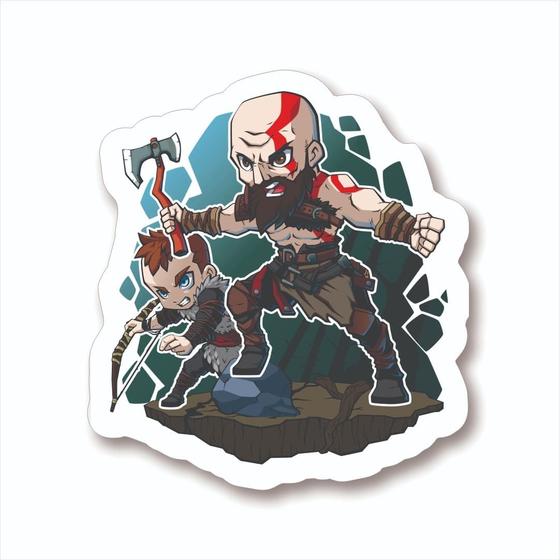 Imagem de Adesivo Sticker Vinil Impermeável God of War