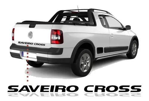 Imagem de Adesivo Tampa Traseira Volks Saveiro Cross 2011 2012 2013 Cor Preto