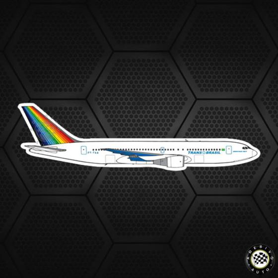 Imagem de Adesivo Transbrasil Boeing 787 Aviação