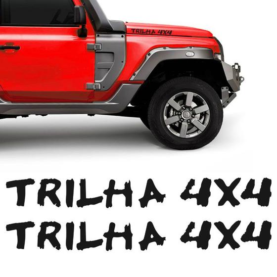 Imagem de Adesivo Trilha 4x4 Troller T4 2015/2020 Faixa Capô Lateral