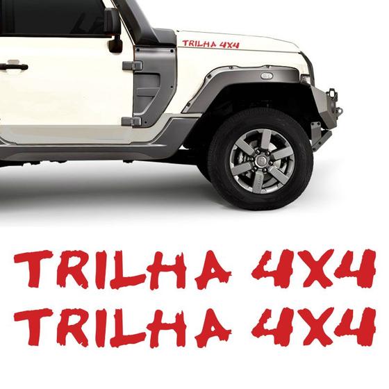 Imagem de Adesivo Trilha 4x4 Troller T4 2015/2020 Faixa Capô Lateral