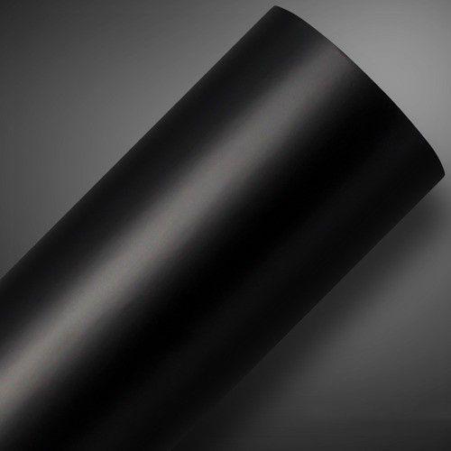 Imagem de Adesivo Vinil 60x120cm envelopamento Satin Preto Black Fosco para Colunas Portas soleiras decoração