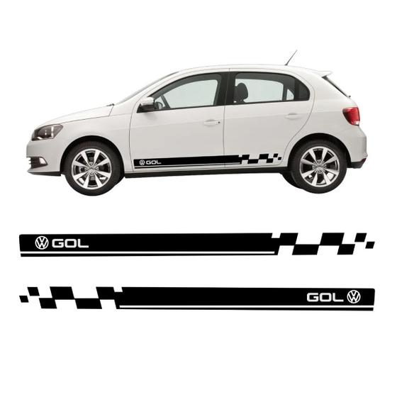 Imagem de Adesivo Volkswagen Gol G2 G3 G4 G5 G6 Faixa Lateral