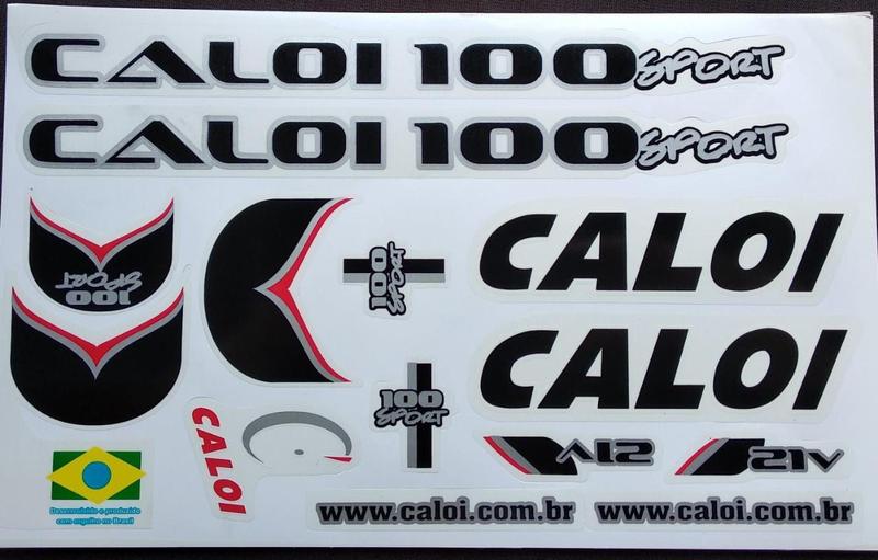 Imagem de Adesivos Colante Para Bikes Caloi 100 Preto