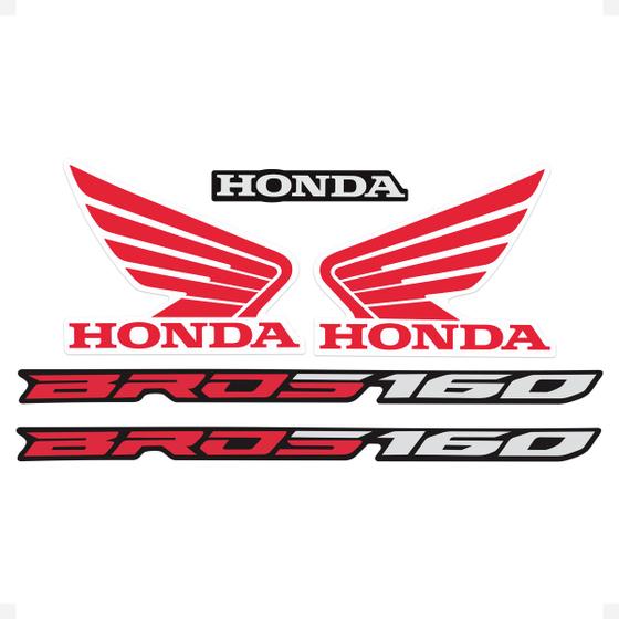 Imagem de Adesivos Compatível Honda Bros 160 NXR 2017/2018 Moto Branca