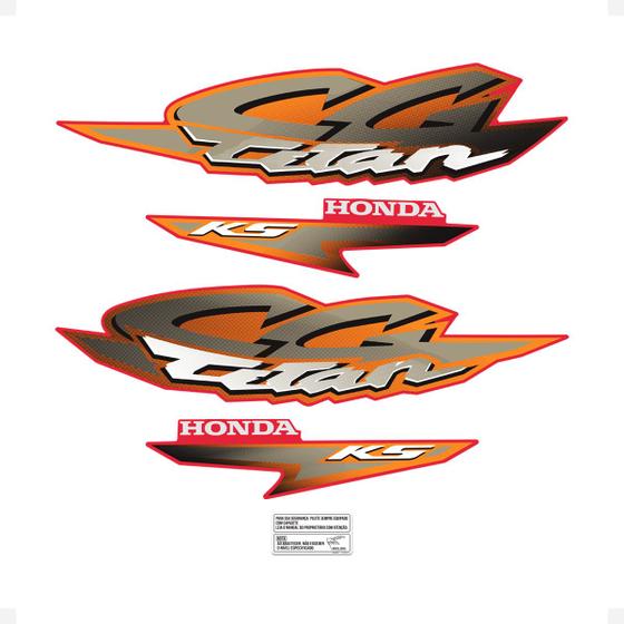 Imagem de Adesivos Compatível Moto Honda CG Titan 125 KS 2002 Genérico