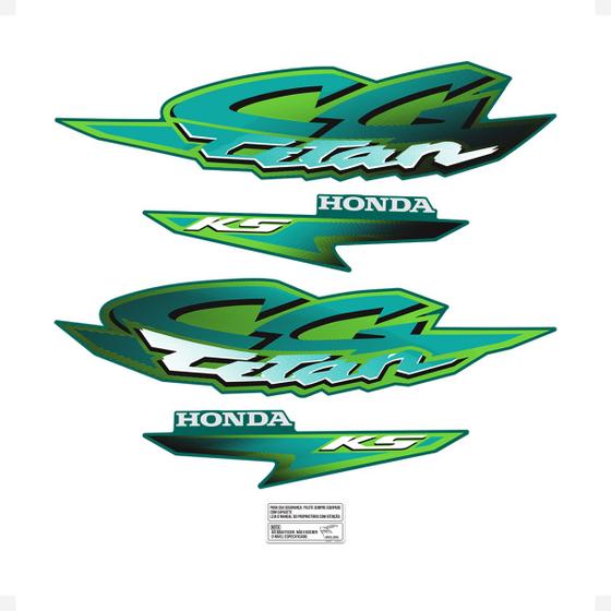 Imagem de Adesivos Compatível Moto Honda CG Titan 125 KS 2002 Genérico