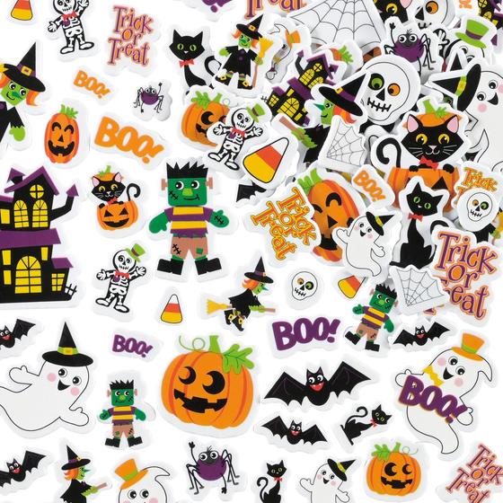 Imagem de Adesivos de Espuma Halloween READY 2 LEARN - Pacote com 168 Autoadesivos