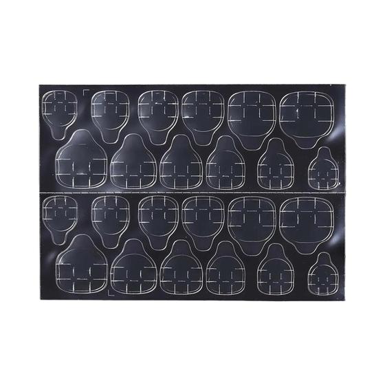 Imagem de Adesivos de Unha Dupla Face Reutilizáveis - Gel Transparente para Unhas Falsas