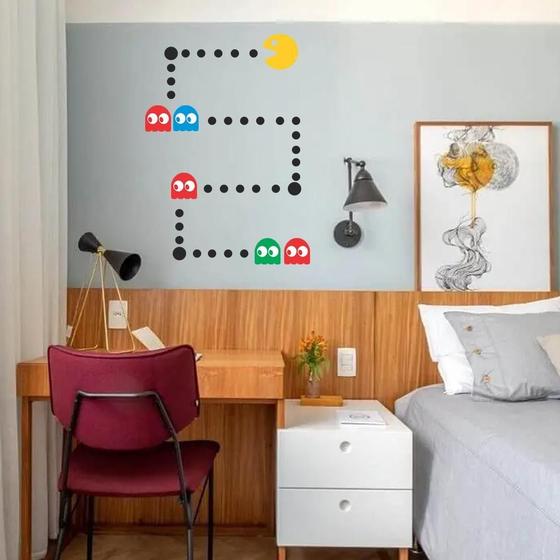 Imagem de Adesivos Decorativo Parede Pac-Man Para Decoração