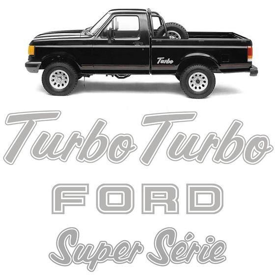 Imagem de Adesivos F-1000 1993 1994 1995 Ford Turbo Super Série Prata