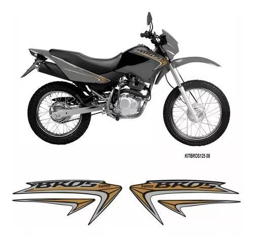 Imagem de Adesivos Faixas Laterais Honda Nxr Bros 125 2013/2017 Kit 08