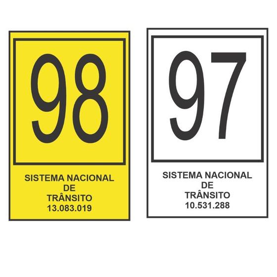 Imagem de Adesivos Licenciamento 97 98 Selo Parabrisa Interno Detran