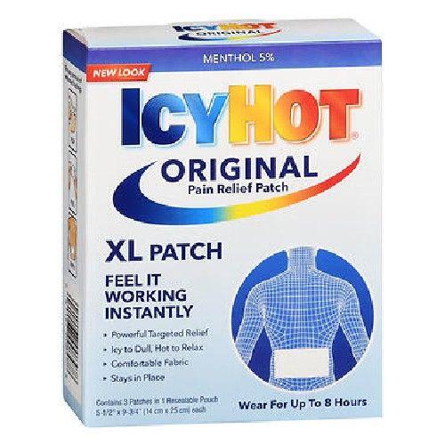 Imagem de Adesivos medicinais Icy Hot Extra Strength GG 3 cada por Icy Hot (pacote com 2)