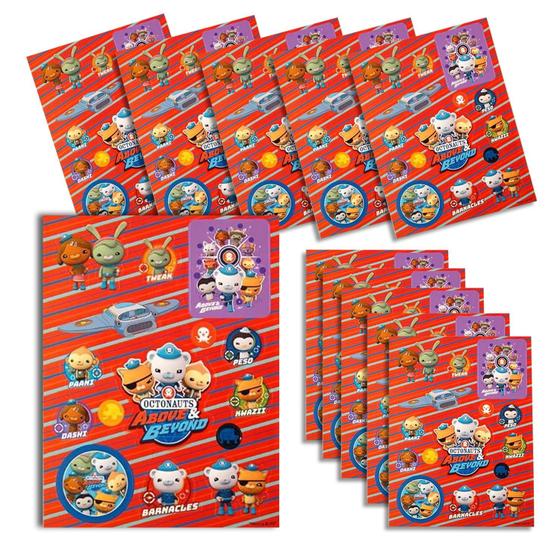 Imagem de Adesivos Mighty Mojo Octonauts - Pacote com 10 Folhas para Crianças
