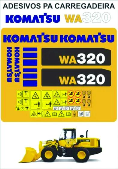 Imagem de Adesivos Pá Carregadeira Komatsu WA320