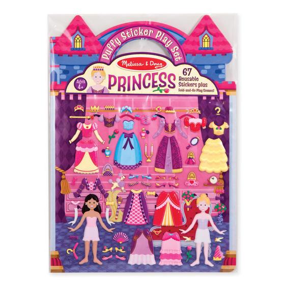 Imagem de Adesivos Reutilizáveis Melissa & Doug Princesas - Conjunto com 67 Adesivos