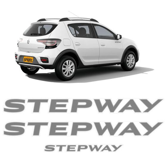 Imagem de Adesivos Sandero Stepway 2020/2021 Lateral Traseiro Grafite