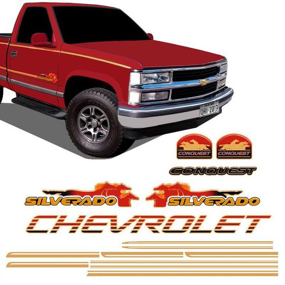 Imagem de Adesivos Silverado Conquest 1999/2000 Kit Faixas Chevrolet