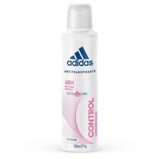 Imagem de Adidas desodorante aerossol control feminino com 150ml