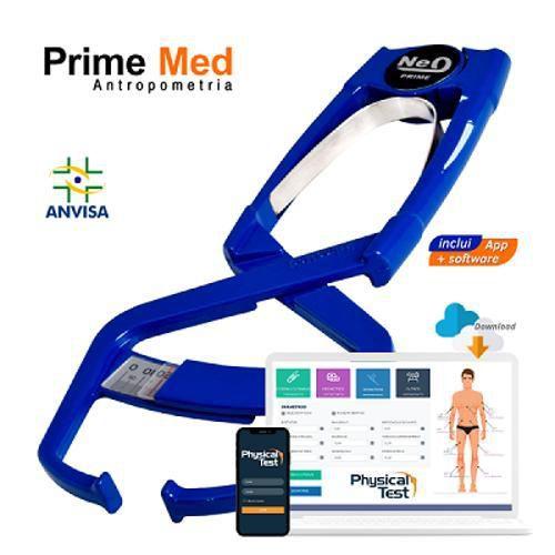 Imagem de Adipometro Clinico Prime Neo Azul Com Software 8.0 E Web