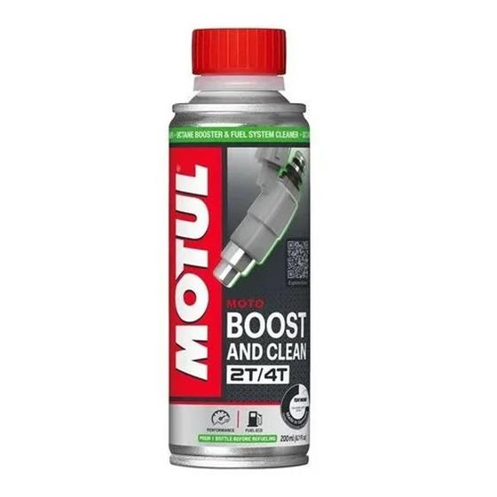 Aditivo de Limpeza Bico Injetor Boost and Clean 2T 4T Motul Menor preço em Aditivo de Limpeza Bico Injetor Boost and Clean 2T 4T Motul