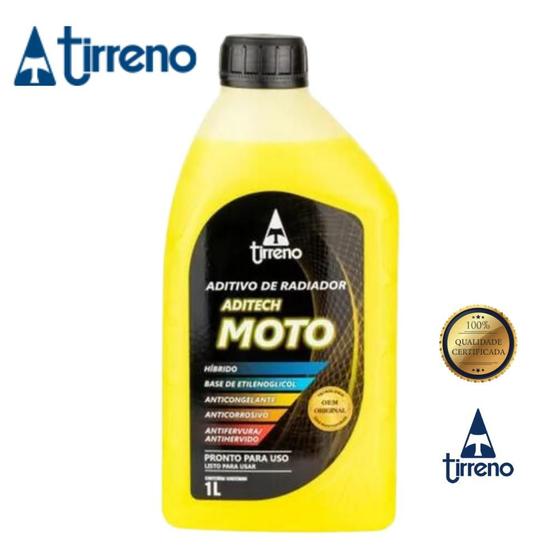 Aditivo de Radiador Moto Aditech Tirreno Amarelo 1L HT-A 50A Menor preço em Aditivo de Radiador Moto Aditech Tirreno Amarelo 1L HT-A 50A