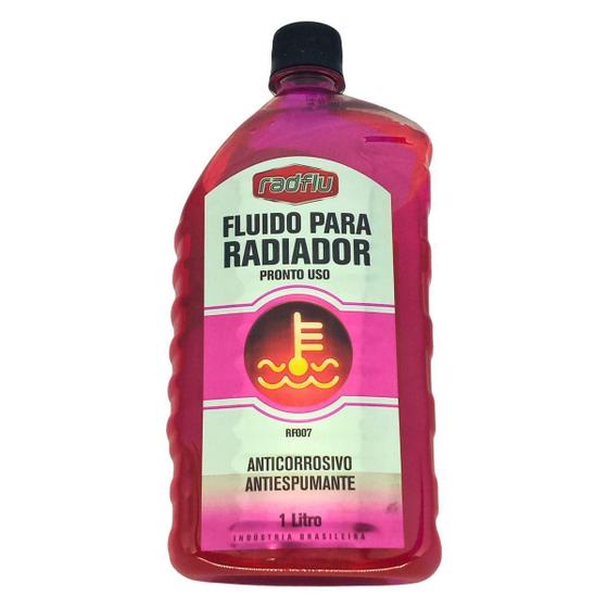 Imagem de Aditivo Fluido Radiador Protetor Pronto Uso Rosa 1 Litro 1L