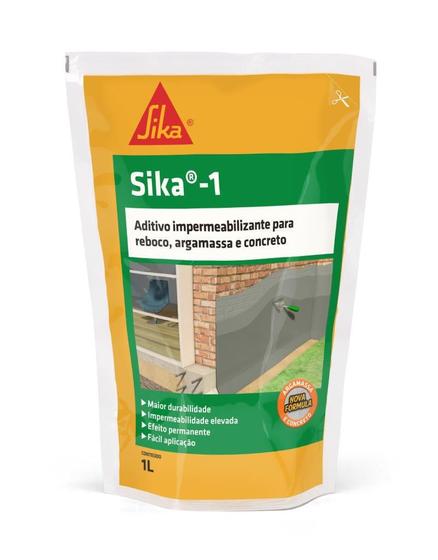 Aditivo Impermeabilizante Sika 1 Argamassa e Concreto 1L Sika. Menor preço em Aditivo Impermeabilizante Sika 1 Argamassa e Concreto 1L Sika.