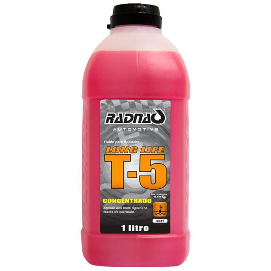 Aditivo para Radiador T-5 Long Life ROSA 1L diluir em 40% Aditivo 60% água compostos químicos de alta p Menor preço em Aditivo para Radiador T-5 Long Life ROSA 1L diluir em 40% Aditivo 60% água compostos químicos de alta p