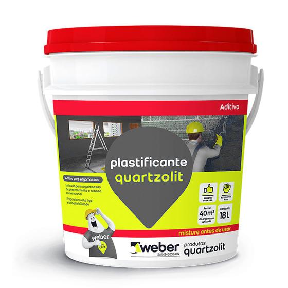 Aditivo plastificante quartzolit 18lt Menor preço em Aditivo plastificante quartzolit 18lt