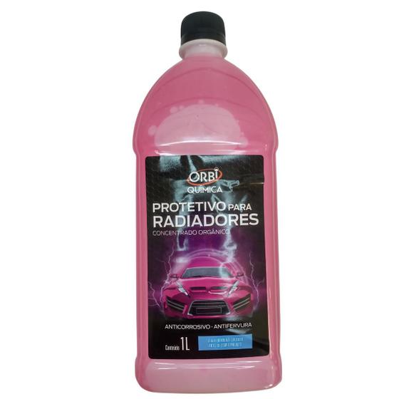 Imagem de Aditivo Radiador Fluído Rosa Concentrado Orgânico 1l Orbi Q