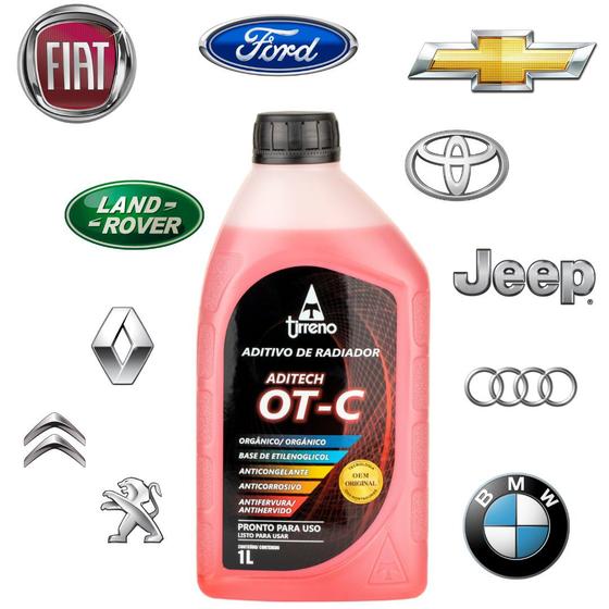 Aditivo Radiador Orgânico Original Tirreno OT-C Laranja Pronto Uso Aprovado GM Fiat Jeep Ford Renault Toyota PSA BMW Motor Liga Alúmínio Menor preço em Aditivo Radiador Orgânico Original Tirreno OT-C Laranja Pronto Uso Aprovado GM Fiat Jeep Ford Renault Toyota PSA BMW Motor Liga Alúmínio