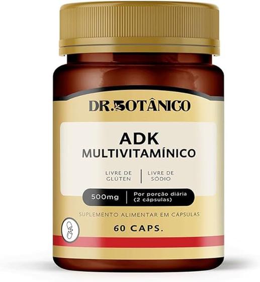 Imagem de Adk multivitamínico 500mg 60caps - dr. botânico