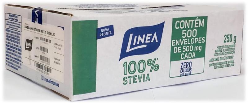 Imagem de Adoçante em Pó Linea Stevia - caixa 500 sachês