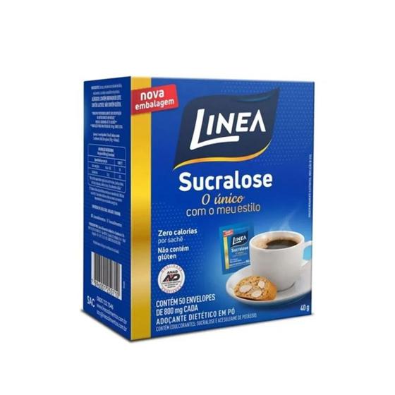 Imagem de Adoçante Em Sachê Caixa Linea Sucralose 50 unidades