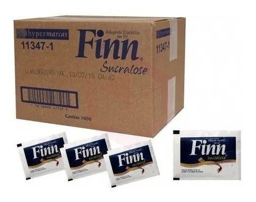 Imagem de Adoçante Finn Pó Sucralose Kit Com 600 Envelopes