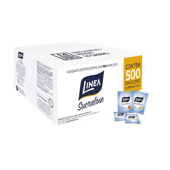 Imagem de Adoçante Linea Em Pó Sucralose Caixa Com 500 Sachês De 0,5g - Adocante