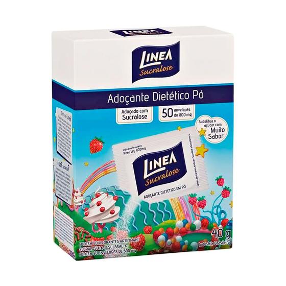 Imagem de Adoçante Linea Sucralose Pó 40g 50 Envelopes de 0,8g cada