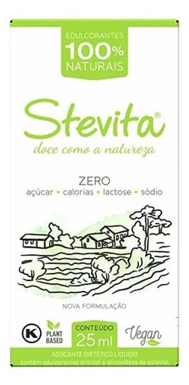 Imagem de Adoçante Líquido Stevita Stevia E Eritritol 25ml